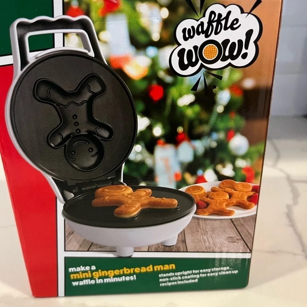 Waffle Wow! Gingerbread Man Mini Waffle Maker